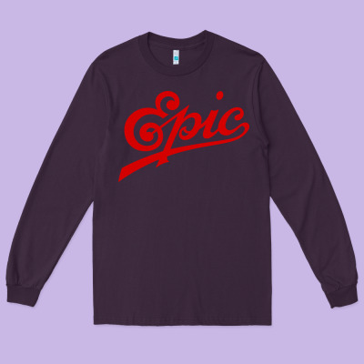 Epic Records Long Sleeve Tee Designed By Artisfamous