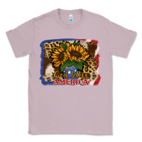 Lilac Patriotic Sunflower God Bless America Classic Tee - Jasminsmagicworld