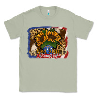 Matcha Patriotic Sunflower God Bless America Classic Tee - Jasminsmagicworld