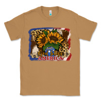 Toasted Coconut Patriotic Sunflower God Bless America Classic Tee - Jasminsmagicworld
