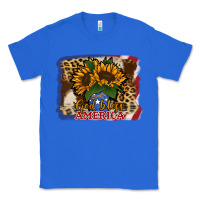 True Royal Patriotic Sunflower God Bless America Classic Tee - Jasminsmagicworld