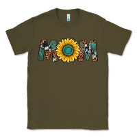 Army Green sunflower mom Classic Tee - Artiststas