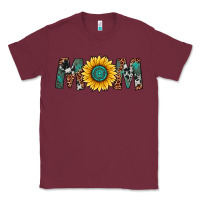 Burgundy sunflower mom Classic Tee - Artiststas