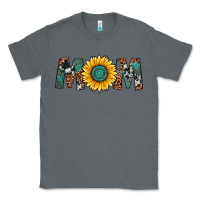 Charcoal Heather sunflower mom Classic Tee - Artiststas