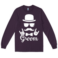 Plum groom bachelor party Long Sleeve Tee - artisFamous