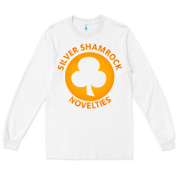 White silver shamrock novelties Long Sleeve Tee - artisFamous