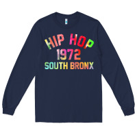 Navy hip hop 1972 south bronx Long Sleeve Tee - artisFamous