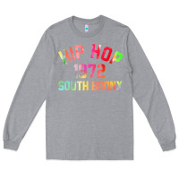 Heather Grey hip hop 1972 south bronx Long Sleeve Tee - artisFamous