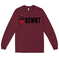 Burgundy uswnt Long Sleeve Tee - artisFamous