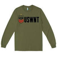 Army Green uswnt Long Sleeve Tee - artisFamous