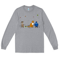 Heather Grey do a barrel roll! Long Sleeve Tee - artisFamous