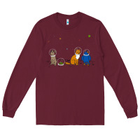 Burgundy do a barrel roll! Long Sleeve Tee - artisFamous
