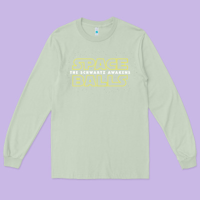 Spaceballs The Schwartz Awakens Long Sleeve Tee Designed By Artisfamous