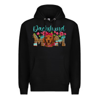 Black dachshund mom Premium Hoodie - Artiststas