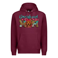 Burgundy dachshund mom Premium Hoodie - Artiststas
