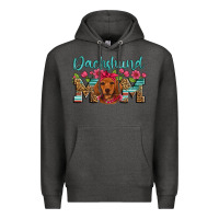 Charcoal Heather dachshund mom Premium Hoodie - Artiststas
