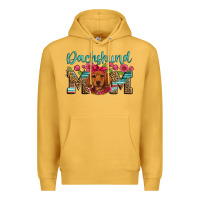 Mustard dachshund mom Premium Hoodie - Artiststas