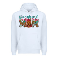 White dachshund mom Premium Hoodie - Artiststas