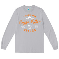 Crater Lake Oregon National Park Vintage Retro Long Sleeve Tee | Teevron