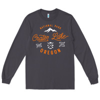 Smoke crater lake oregon national park vintage retro Long Sleeve Tee - artisFamous