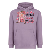 Lavender Valentine's Day Don't Go Bacon My Heart Heavyweight Hoodie - RanaPortraitStore