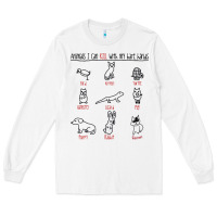 White animals i can kill with my bare hands Long Sleeve Tee - artisFamous