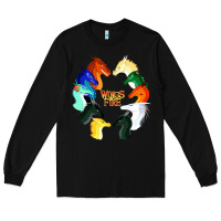 Black wings of fire Long Sleeve Tee - artisFamous