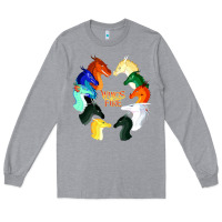 Heather Grey wings of fire Long Sleeve Tee - artisFamous