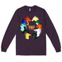 Plum wings of fire Long Sleeve Tee - artisFamous