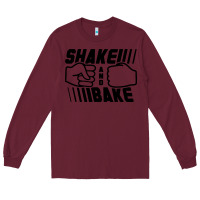 Burgundy shake and bake Long Sleeve Tee - artisFamous