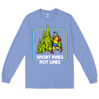 Colony Blue snort pines not lines funny boy going to school vintage Long Sleeve Tee - artisFamous