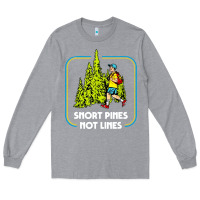 Heather Grey snort pines not lines funny boy going to school vintage Long Sleeve Tee - artisFamous
