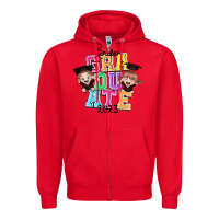 Red kinder graduate 2023 Zipper Hoodie - RanaPortraitStore