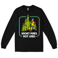 Black snort pines not lines funny boy going to school vintage Long Sleeve Tee - artisFamous