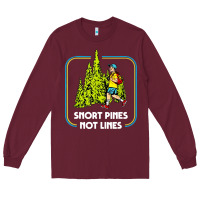 Burgundy snort pines not lines funny boy going to school vintage Long Sleeve Tee - artisFamous