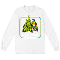 White snort pines not lines funny boy going to school vintage Long Sleeve Tee - artisFamous