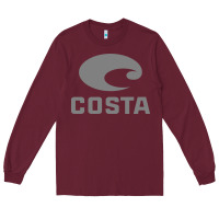 Burgundy costa del mar Long Sleeve Tee - artisFamous