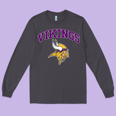 Vikings Style Long Sleeve Tee Designed By Artisfamous