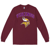 Burgundy vikings style Long Sleeve Tee - artisFamous