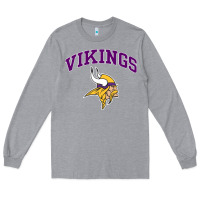 Heather Grey vikings style Long Sleeve Tee - artisFamous