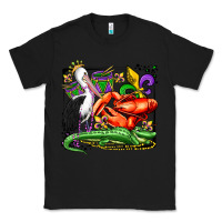 Black mardi gras pelican crawfish crocodile Classic Tee - OliviaCreatesArt