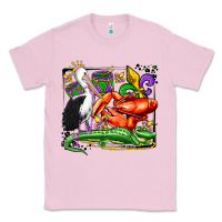 Bubblegum Pink mardi gras pelican crawfish crocodile Classic Tee - OliviaCreatesArt
