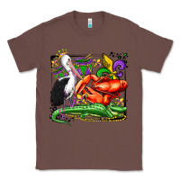 Chestnut mardi gras pelican crawfish crocodile Classic Tee - OliviaCreatesArt