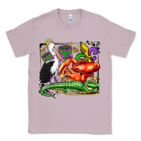 Lilac mardi gras pelican crawfish crocodile Classic Tee - OliviaCreatesArt