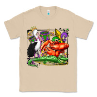 Mushroom mardi gras pelican crawfish crocodile Classic Tee - OliviaCreatesArt