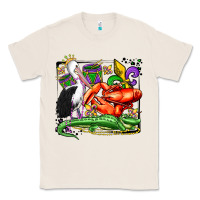Natural mardi gras pelican crawfish crocodile Classic Tee - OliviaCreatesArt