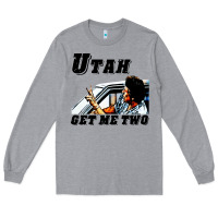 Heather Grey utah get me 2 Long Sleeve Tee - artisFamous