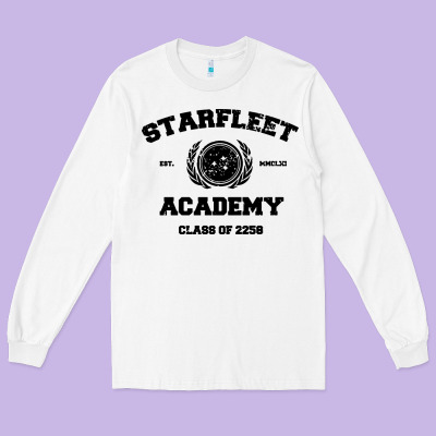 Starfleet Academy Long Sleeve Tee Designed By Artisfamous