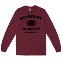 Burgundy starfleet academy Long Sleeve Tee - artisFamous