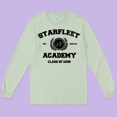 Starfleet Academy Long Sleeve Tee Designed By Artisfamous
